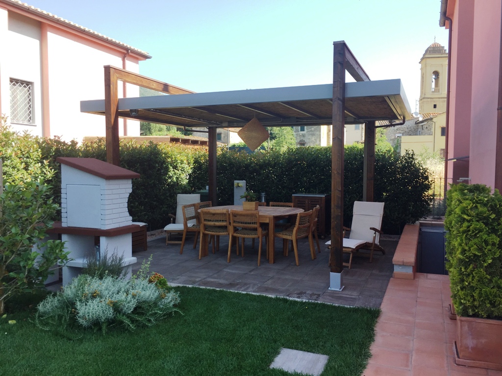 GAZEBO A PIANTA RETTANGOLARE 