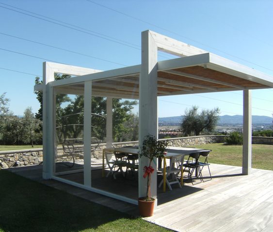 GAZEBO A PIANTA RETTANGOLARE 